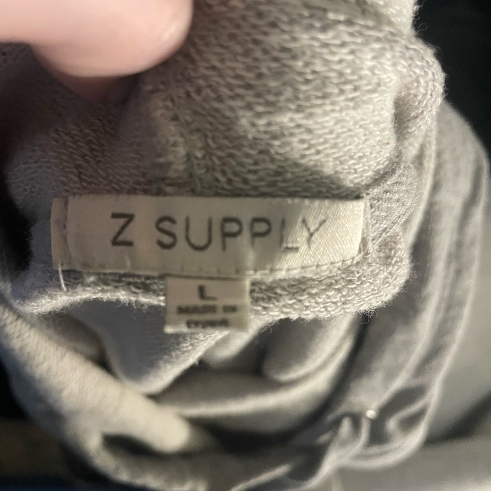 Grey cropped hoodie light weight